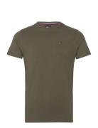 Tjm Xslim Jersey Tee Tops T-Kortærmet Skjorte Khaki Green Tommy Jeans