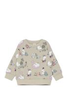 Sweater Moomin Aop Tops Sweatshirts & Hoodies Sweatshirts Green Lindex