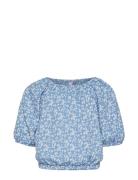 Vmhaya 2/4 Top Jrs Girl Tops T-Kortærmet Skjorte Blue Vero Moda Girl