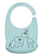 Silic Bib Deer Friends Blue Baby & Maternity Baby Feeding Bibs Sleevel...