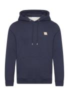 Piece 2.0 Hoodie Tops Sweatshirts & Hoodies Hoodies Navy Les Deux