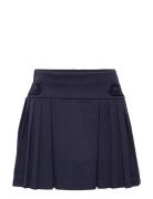 Pleated Ponte Skort Nederdel Blue Ralph Lauren Kids