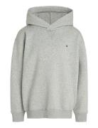 U Timeless Fleece Hoodie Tops Sweatshirts & Hoodies Hoodies Grey Tommy...