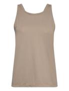 Borg Tank Elastic Sport T-shirts & Tops Sleeveless Beige Björn Borg