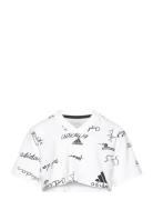 Jg Bluv Cr T Tops T-Kortærmet Skjorte White Adidas Sportswear