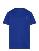 Cotton Jersey Crewneck Tee Tops T-Kortærmet Skjorte Blue Ralph Lauren ...