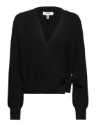 Objmalena L/S Wrap Cardigan Noos Tops Knitwear Cardigans Black Object