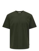 Onsfred Life Rlx Ss Tee Noos Tops T-Kortærmet Skjorte Green ONLY & SON...