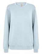 Sc-Banu Tops Sweatshirts & Hoodies Sweatshirts Blue Soyaconcept