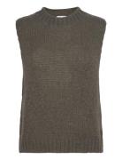 Kala Knit Vest Vests Knitted Vests Khaki Green Noella