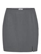 Objlisa Mw Mini Skirt Noos Kort Nederdel Grey Object