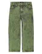 Aiden Bottoms Jeans Wide Jeans Green Molo