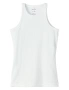 Nkfkab Sl Slim Top Noos Tops T-shirts Sleeveless White Name It