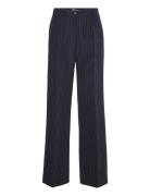 D6Solveigh Pinstripe Pants Bottoms Trousers Suitpants Navy Dante6