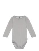 Jbs Of Dk Body Ls Wool Bodies Long-sleeved Grey JBS Of Denmark