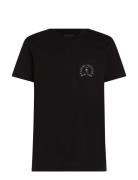 Hilfiger Arch Pocket Tee Tops T-Kortærmet Skjorte Black Tommy Hilfiger