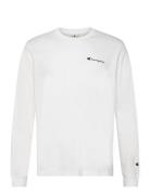 Crewneck Long Sleeve T-Shirt Tops T-Langærmet Skjorte White Champion