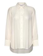 Vilinaja Button L/S Shirt - Noos Tops Shirts Long-sleeved Cream Vila