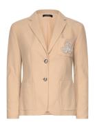 Bullion Jacquard Blazer Blazers Single Breasted Blazers Beige Lauren R...