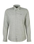 Barbour Nelson Tailored Shirt Designers Shirts Casual Khaki Green Barb...