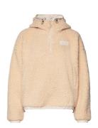 Sway Pile Hoodie Sport Sweatshirts & Hoodies Hoodies Beige Johaug