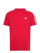 M 3S Sj T Sport T-Kortærmet Skjorte Red Adidas Sportswear