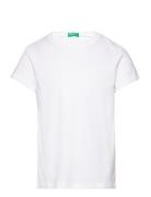 T-Shirt Tops T-Kortærmet Skjorte White United Colors Of Benetton