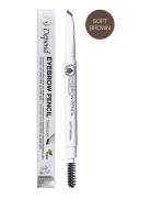 Eyebrowpen. Triangular Softbrown Øjenbrynsblyant Makeup Nude Depend Co...