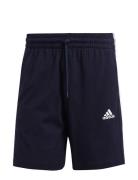 Essentials Single Jersey 3 Stripes Short Sport Shorts Sport Shorts Nav...