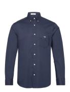 Reg Classic Poplin Shirt Tops Shirts Casual Navy GANT