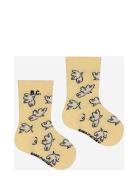 Baby Freedom Bird All Over Short Socks Sokker Strømper Yellow Bobo Cho...