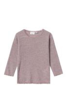 Nmfwang Wool Needle Ls Top Solid Noos Tops T-shirts Long-sleeved T-Skj...