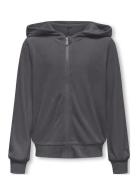 Kogrebel L/S Zip Hood Swt Tops Sweatshirts & Hoodies Hoodies Grey Kids...