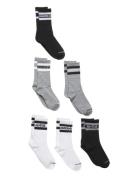 Converse Basic Wordamark Crew Socks 6-Pack Sokker Strømper Black Conve...