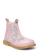 Booties - Flat - With Elastic Boots Støvler Pink ANGULUS