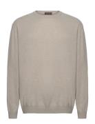 Valter Roundneck Designers Knitwear Round Necks Beige Oscar Jacobson