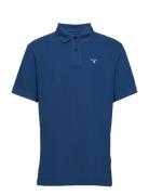 Barbour Og Sports Polo Designers Polos Short-sleeved Blue Barbour