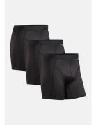 Men's Sports Trunks 3-Pack Sport Boxers Black Danish Endurance