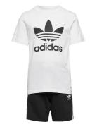 Short Tee Set Sport Sets With Short-sleeved T-shirt White Adidas Origi...