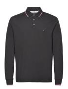 1985 Rwb Tipped Slim Ls Polo Tops Polos Long-sleeved Black Tommy Hilfi...