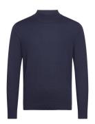 Slhtown Merino Coolmax Knit Mock B Noos Tops Knitwear Turtlenecks Navy...