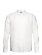 S-Liam-S-Bd-C1-242 Tops Shirts Linen Shirts White BOSS