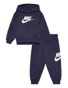 F8-Fleece Pant Set Sport Tracksuits Navy Nike
