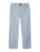 Nlfflip Twi Lw Wide Cargo Pant Bottoms Blue LMTD