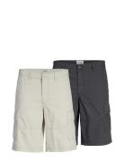 Jpstcole Jjcampaign Short 2Pk Mp Bottoms Shorts Cargo Shorts Grey Jack...