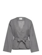 Mschbardene Overshirt Tops Overshirts Grey MSCH Copenhagen