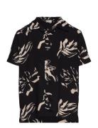 Tnjordan S_S Shirt Tops Shirts Short-sleeved Shirts Black The New