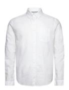 Inglobe Tops Shirts Linen Shirts White INDICODE