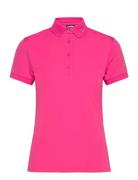 Tour Tech Polo Tops T-shirts & Tops Polos Pink J. Lindeberg