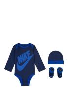 Nike Futura Bodysuit Box Set Langærmet Body Navy Nike